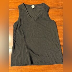 J. Crew Classic Black Sleeveless Top
